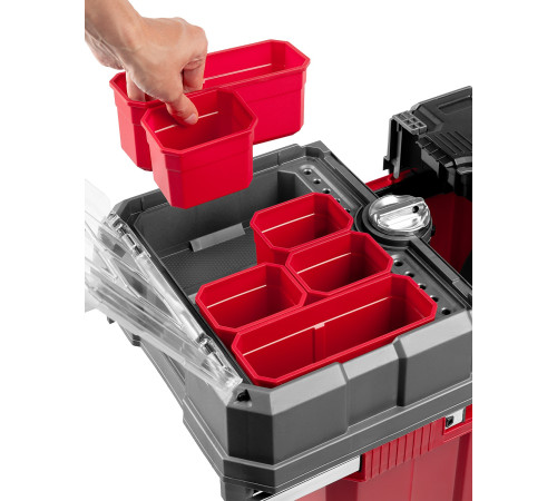 ЗУБР МЕГАБОКС-24, 616 х 378 х 415 мм, (24″), пластиковый ящик-тележка для инструментов, Профессионал (38133-24) купить  в Сочи