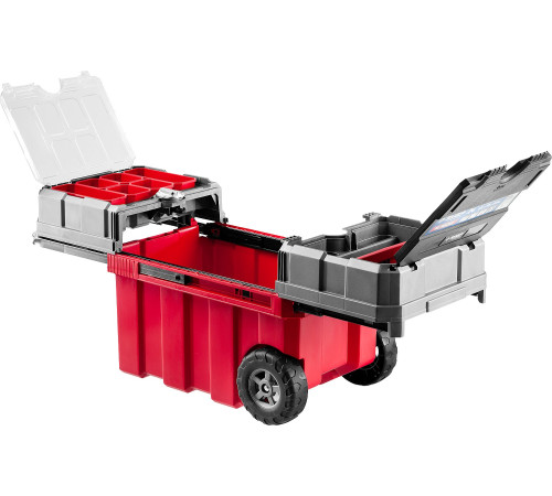 ЗУБР МЕГАБОКС-24, 616 х 378 х 415 мм, (24″), пластиковый ящик-тележка для инструментов, Профессионал (38133-24) купить  в Сочи