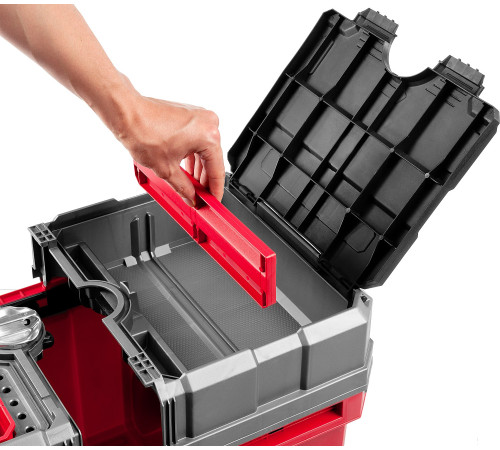 ЗУБР МЕГАБОКС-24, 616 х 378 х 415 мм, (24″), пластиковый ящик-тележка для инструментов, Профессионал (38133-24) купить  в Сочи