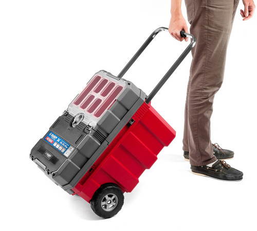 ЗУБР МЕГАБОКС-24, 616 х 378 х 415 мм, (24″), пластиковый ящик-тележка для инструментов, Профессионал (38133-24) купить  в Сочи