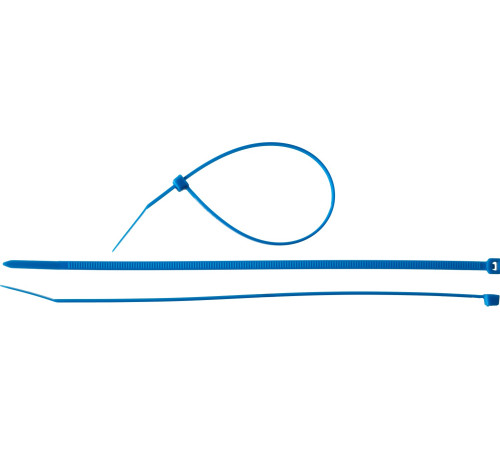 ЗУБР КС-С1, 3.6 x 200 мм, нейлон РА66, 100 шт, синие, кабельные стяжки, Профессионал (309070-36-200) купить  в Сочи