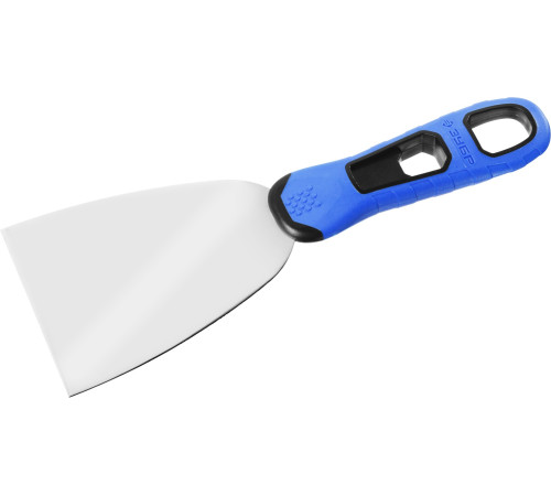 ЗУБР 80 мм, х-образное профилированное полотно, облегченная двухкомпонентная ручка, нержавеющий шпатель, Профессионал (10049-08) купить  в Сочи