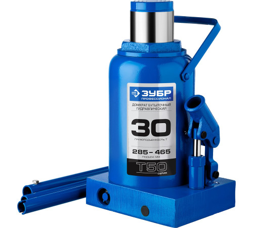 ЗУБР 30 т, 285 - 465 мм, бутылочный гидравлический домкрат, Профессионал (43060-30) купить  в Сочи