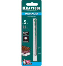 KRAFTOOL Keramo, 5 х 90 мм, тв.сплав КС, сверло по керамограниту (29175-090-5)