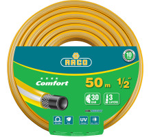 RACO COMFORT, 1/2″, 50 м, 30 атм, трёхслойный, армированный, поливочный шланг (40303-1/2-50)