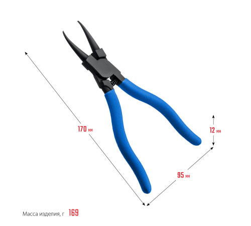 ЗУБР 180 мм, прямые губки, внутренний съемник стопорных колец, Профессионал (22821-1) купить  в Сочи