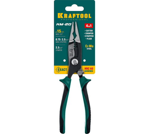 KRAFTOOL KM-20 клещи электромонтажные (23336-20) купить в Сочи KRAFTOOL KM-20 клещи электромонтажные (23336-20) купить в Сочи