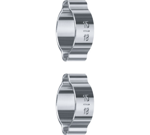 ЗУБР 15 - 18 мм, 2 шт, обжимной хомут, Профессионал (64929-15-18) купить  в Сочи