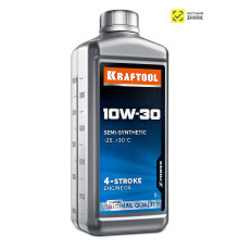 KRAFTOOL 10W-30, 1 л, полусинтетическое масло для 4-тактных двигателей (41513-1)