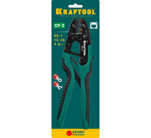 KRAFTOOL CP-3, 0.5 - 6 мм2, для изолированных наконечников и соединительных муфт, пресс-клещи (45461-3)
