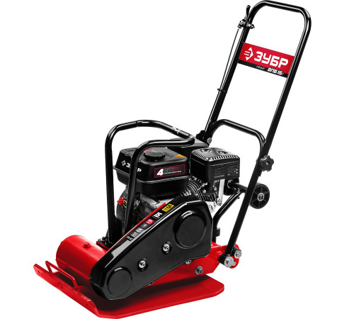 ЗУБР 15 кН, 80 кг, бензиновая виброплита (ВПБ-15 Г) купить  в Сочи