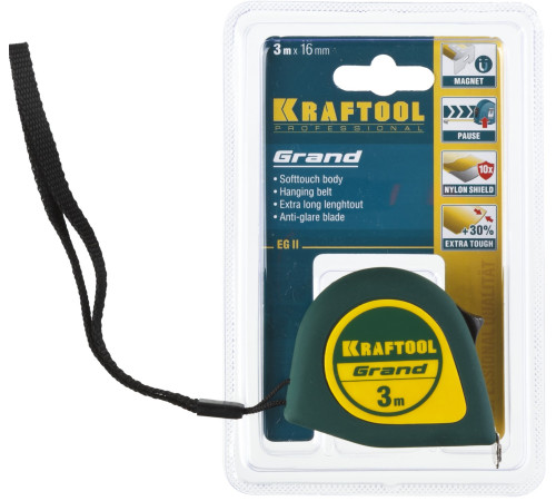 KRAFTOOL Grand, 3 м х 16 мм, рулетка (34022-03-16) купить в Сочи KRAFTOOL Grand, 3 м х 16 мм, рулетка (34022-03-16) купить в Сочи