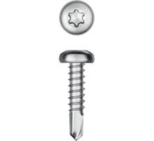 KRAFTOOL DS-P, 16 х 4.8 мм, А2, сверло, полукруглая головка, ТХ25, 400 шт, саморез нержавеющий (300931-48-016)