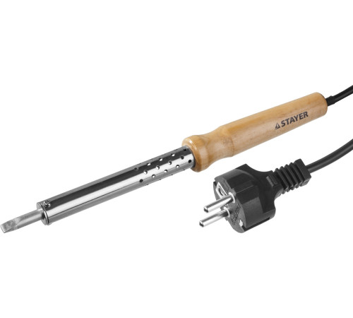 STAYER MAXTerm, 100 Вт, клин, электропаяльник с деревянной рукояткой (55310-100) купить в Сочи STAYER MAXTerm, 100 Вт, клин, электропаяльник с деревянной рукояткой (55310-100) купить в Сочи