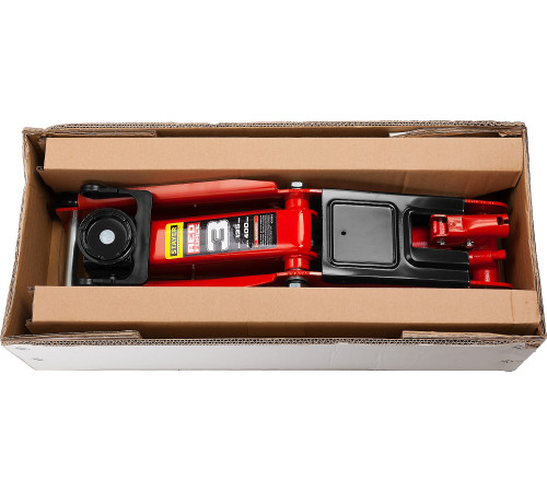 STAYER R-33 RED FORCE, 3 т, 135 - 400 мм, подкатной домкрат с увеличенным подъемом, Professional (43154-3) купить в Сочи STAYER R-33 RED FORCE, 3 т, 135 - 400 мм, подкатной домкрат с увеличенным подъемом, Professional (43154-3) купить в Сочи