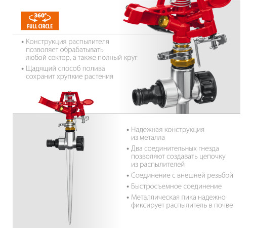 GRINDA GM-X, металлический, импульсный распылитель (8-427645) купить  в Сочи