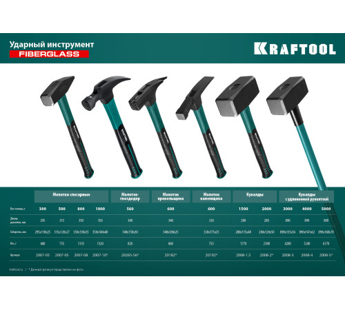 KRAFTOOL Fiberglass, 800 г, слесарный молоток (2007-08) купить  в Сочи