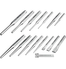 KRAFTOOL Grand-15, 15 предметов, набор зубил и кернеров (21075-H15)