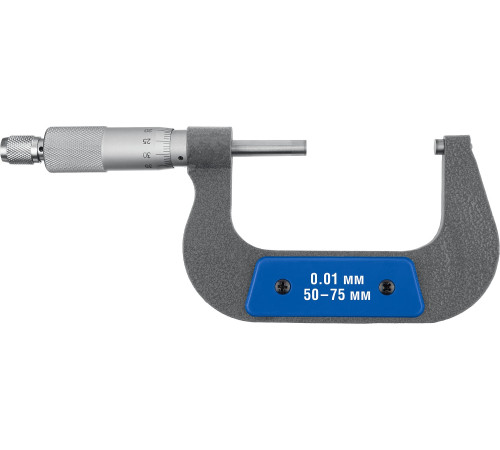 ЗУБР МК 75, 50 - 75 мм, гладкий механический микрометр, Профессионал (34480-75) купить  в Сочи