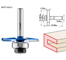 ЗУБР 50.8 x 3 мм, хвостовик 8 мм, фреза горизонтально-пазовая, Профессионал (28757-50.8-3)