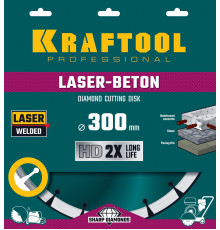 KRAFTOOL LASER-BETON 300 мм (25.4/20 мм, 10х3.2 мм ), алмазный диск (36686-300)