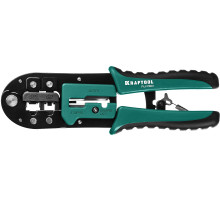 KRAFTOOL RJ-Pro, (RJ45, RJ11,RJ12), универсальный кримпер (22698)