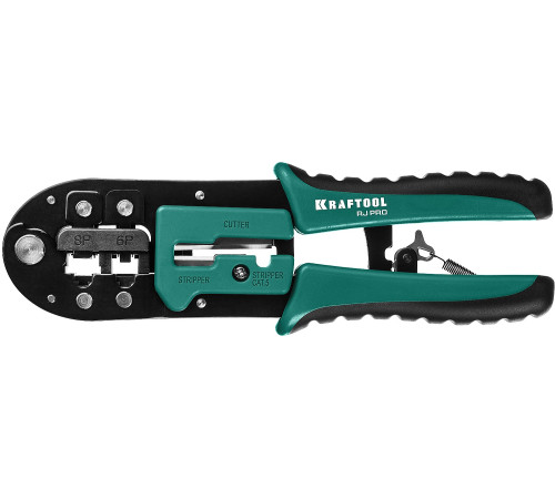 KRAFTOOL RJ-Pro, (RJ45, RJ11,RJ12), универсальный кримпер (22698) купить  в Сочи