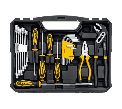 STAYER UNIVERSAL 83, 83 предм., (1/2″+ 1/4″), универсальный набор инструмента, Professional (27710-H83) купить в Сочи STAYER UNIVERSAL 83, 83 предм., (1/2″+ 1/4″), универсальный набор инструмента, Professional (27710-H83) купить в Сочи