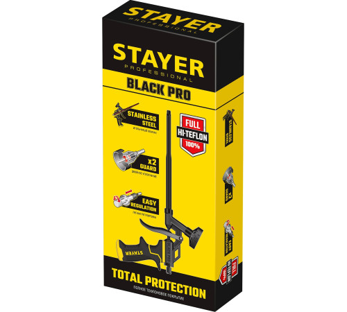 STAYER Black PRO, тефлоновый пистолет для монтажной пены, Professional (06862) купить в Сочи STAYER Black PRO, тефлоновый пистолет для монтажной пены, Professional (06862) купить в Сочи