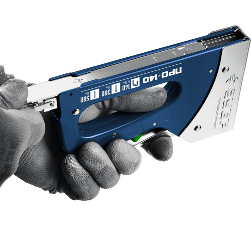 ЗУБР Про-140, скобы тип 140, гвозди тип 300/500, стальной рессорный степлер (4-31573) купить  в Сочи