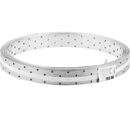 ЗУБР ПЛ-2.0, 40 x 2 мм, 10 м, цинк, перфорированная монтажная лента (310245-040) купить  в Сочи