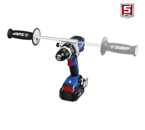 ЗУБР Т7, 20 В, 100 Н·м, 2 АКБ (4 А·ч), бесщеточная дрель-шуруповерт, кейс, Профессионал (DB-211-42) купить  в Сочи