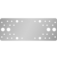 ЗУБР КП-2.5, 200 x 80 x 2.5 мм, цинк, крепежная пластина (31023-200)