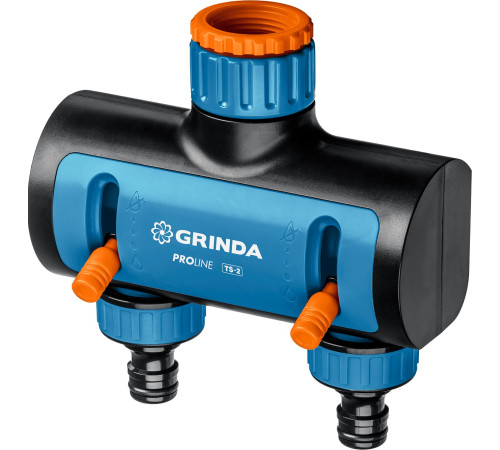 GRINDA TS-2, двухканальный 3/4″ - 1″ с внутренней резьбой, соединитель с внешней резьбой 3/4″ - 1, поливочный распределитель, PROLine (8-426312) купить в Сочи GRINDA TS-2, двухканальный 3/4″ - 1″ с внутренней резьбой, соединитель с внешней резьбой 3/4″ - 1, поливочный распределитель, PROLine (8-426312) купить в Сочи