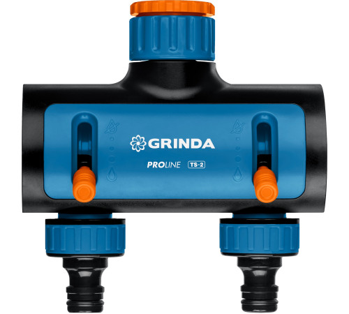 GRINDA TS-2, двухканальный 3/4″ - 1″ с внутренней резьбой, соединитель с внешней резьбой 3/4″ - 1, поливочный распределитель, PROLine (8-426312) купить в Сочи GRINDA TS-2, двухканальный 3/4″ - 1″ с внутренней резьбой, соединитель с внешней резьбой 3/4″ - 1, поливочный распределитель, PROLine (8-426312) купить в Сочи