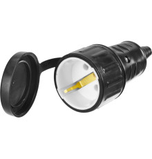 СИБИН 16А/220 В, IP44, розетка с крышкой (55186-B)