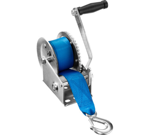 ЗУБР 0.5 т, 8 м, ручная барабанная тяговая ленточная лебедка, Профессионал (43115-0.5) купить  в Сочи