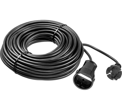 ЗУБР ПВС-207-Ш, ПВС, 2 x 0.75 мм2, 30 м, 2200 Вт, силовой удлинитель-шнур (55023-30) купить  в Сочи