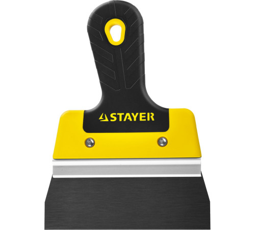 STAYER PROFlat, 150 мм, усиленная алюминиевая направляющая, двухкомпонентная ручка, анодированный, фасадный шпатель, Professional (10045-15) купить в Сочи STAYER PROFlat, 150 мм, усиленная алюминиевая направляющая, двухкомпонентная ручка, анодированный, фасадный шпатель, Professional (10045-15) купить в Сочи