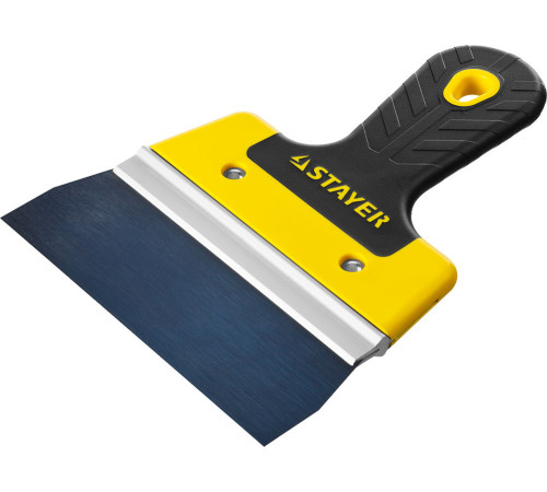 STAYER PROFlat, 150 мм, усиленная алюминиевая направляющая, двухкомпонентная ручка, анодированный, фасадный шпатель, Professional (10045-15) купить в Сочи STAYER PROFlat, 150 мм, усиленная алюминиевая направляющая, двухкомпонентная ручка, анодированный, фасадный шпатель, Professional (10045-15) купить в Сочи
