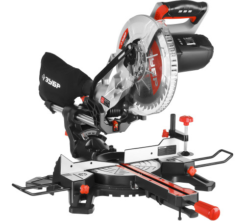 ЗУБР ЗПТ-255-1800 ПЛ пила торцовочная с протяжкой, d 255 х 30 мм, 1800 Вт купить  в Сочи
