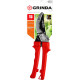 GRINDA G-35, 200 мм, закаленные лезвия, тефлоновое покрытие, пластиковые рукоятки, плоскостной секатор (40212) купить в Сочи