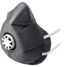 ЗУБР ФГ-80 коническая, с угольным слоем, класс защиты FFP1, с клапаном выдоха, фильтрующая полумаска (11168)