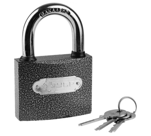 ЗУБР 75 мм, металлический корпус, навесной замок (3712-75) купить  в Сочи