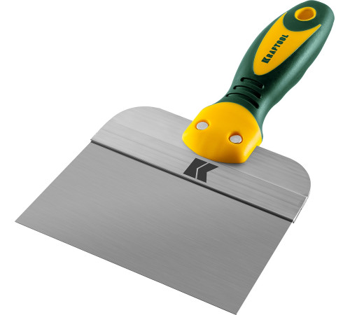 KRAFTOOL 150 мм, широкое полотно, алюминиевая направляющая, двухкомпонентная ручка, нержавеющий, фасадный шпатель (10036-150) купить  в Сочи
