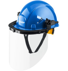 ЗУБР ЗАСЛОН, экран 220 х 385 мм, поликарбон 2 мм, защитный лицевой щиток для крепления на каске, Профессионал (110853)