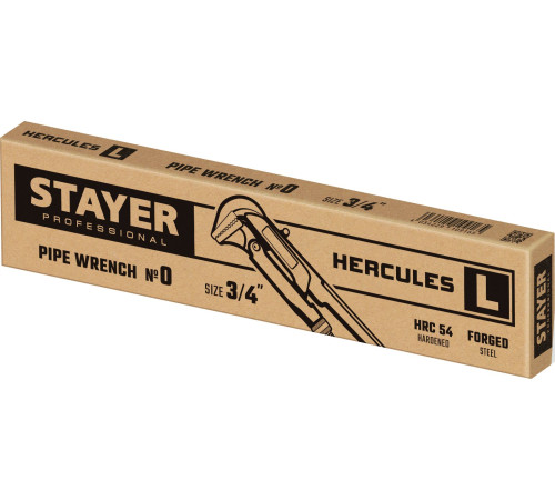 STAYER Hercules-L, №0, 3/4″,280 мм, трубный ключ с прямыми губками (27331-0) купить в Сочи STAYER Hercules-L, №0, 3/4″,280 мм, трубный ключ с прямыми губками (27331-0) купить в Сочи