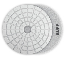 ЗУБР 125 мм, BUFF, мокрое шлифование, алмазный гибкий шлифовальный круг АГШК, Профессионал (29867-10000)