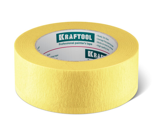 KRAFTOOL #500 Flex 38 мм х 30 м, для изогнутых линий, малярная лента (12105-38) для защиты геометрически сложных поверхностей перед проведением малярных работ KRAFTOOL #500 Flex 38 мм х 30 м, для изогнутых линий, малярная лента (12105-38) для защиты геометрически сложных поверхностей перед проведением малярных работ