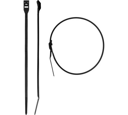 ЗУБР КОБРА, 3.6 x 150 мм, нейлон РА66, 50 шт, черные, кабельные стяжки с плоским замком, Профессионал (30935-36-150) купить  в Сочи